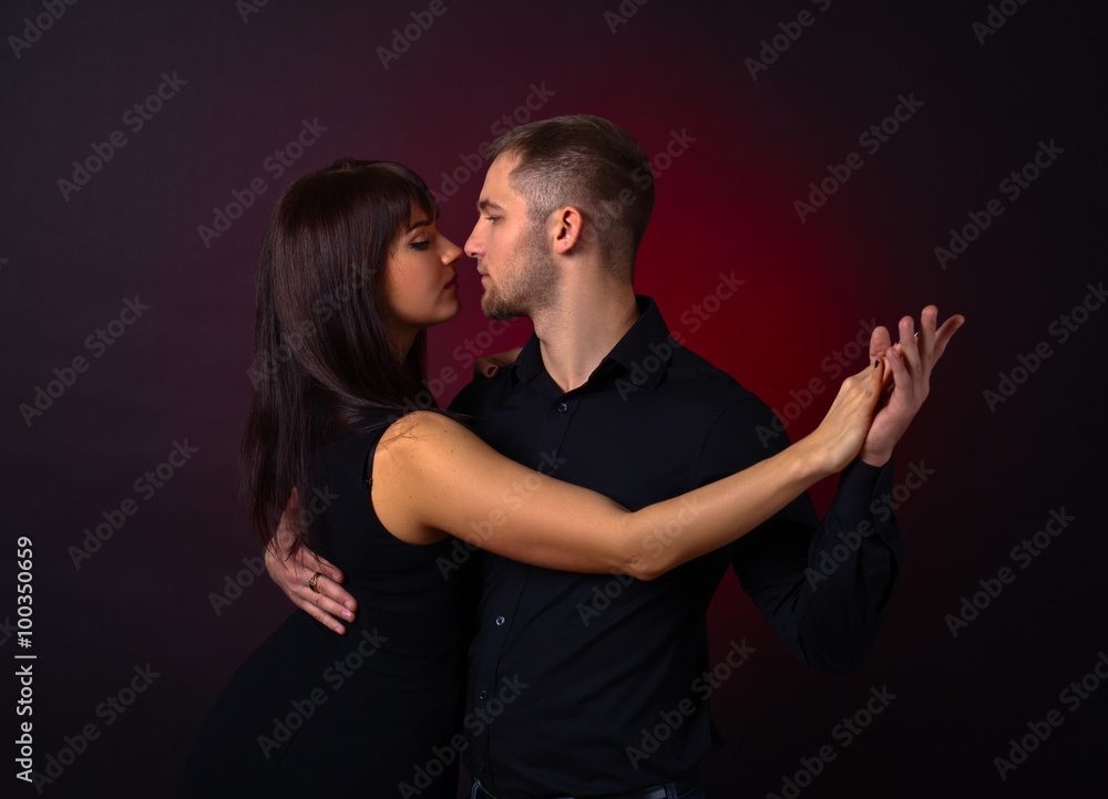 dancing young couple dancing young couple
