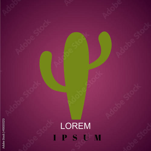 Color illustration of desert cactus