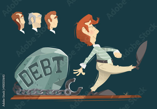 Debt free illustration