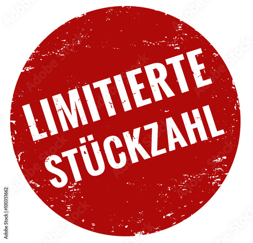 Limitierte Stückzahl Stempel rot grunge
