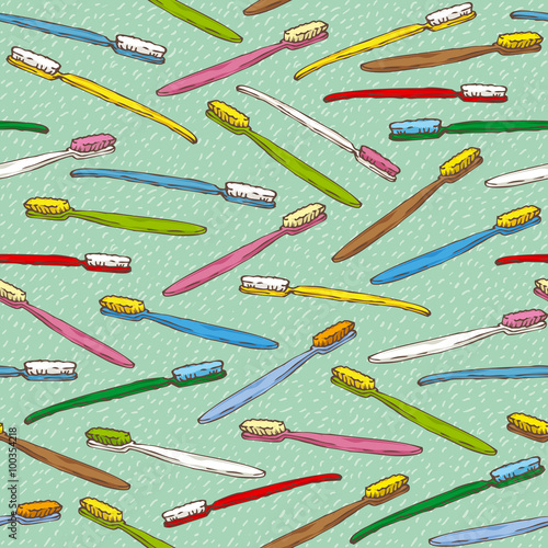 Stomatology Seamless Vector Pattern