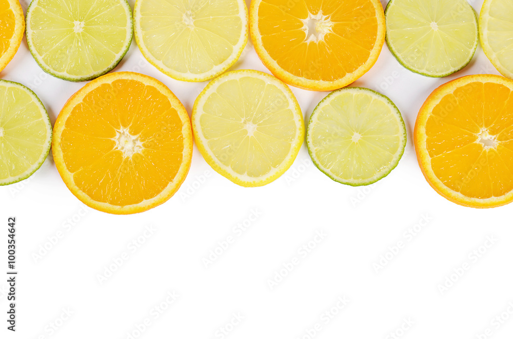 Allsorts from a citrus fruit close-up Allsorts from a citrus fruit close-up