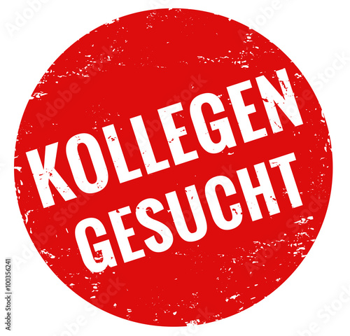 Kollegen gesucht Stempel rot grunge