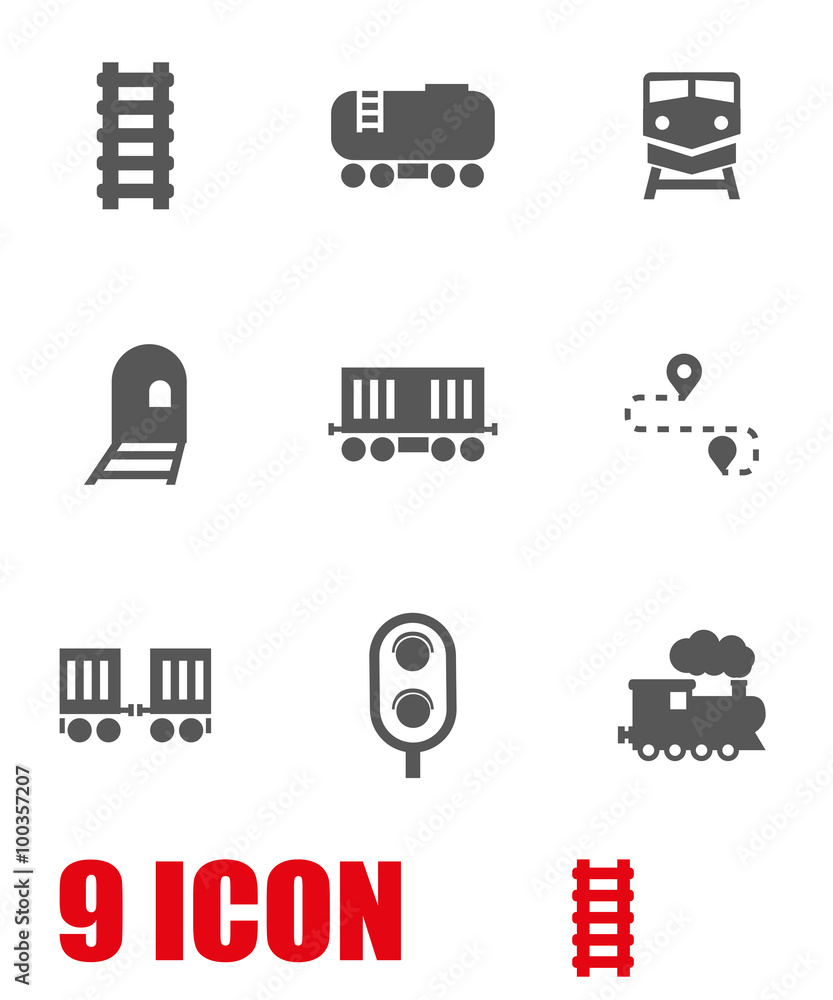 Vector white railroad icon set. Railroad Icon Object, Railroad Icon Picture, Railroad Icon Image - stock vector Vector white railroad icon set. Railroad Icon Object, Railroad Icon Picture, Railroad Icon Image - stock vector