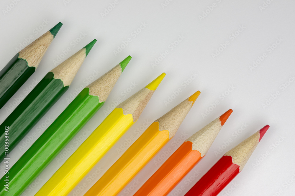 Conceptual crayons as energy label colors. Conceptual crayons as energy label colors.