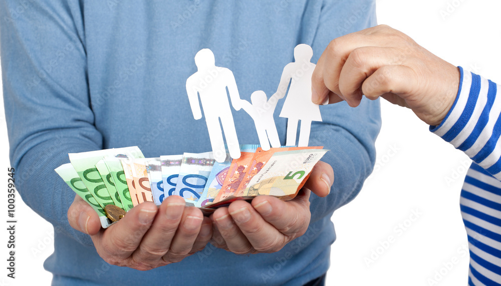 Obraz premium Familie und Geld