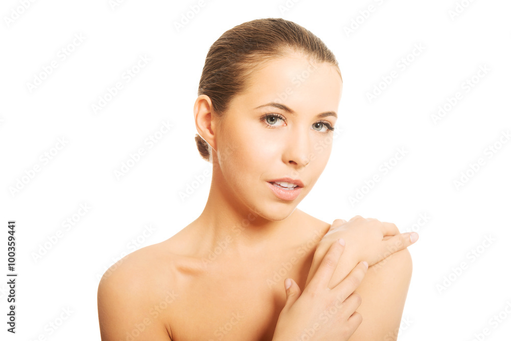Sensual portrait of bare woman Sensual portrait of bare woman