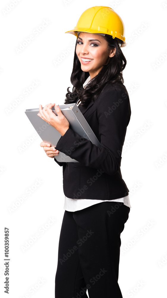 Female Architect on White Female Architect on White