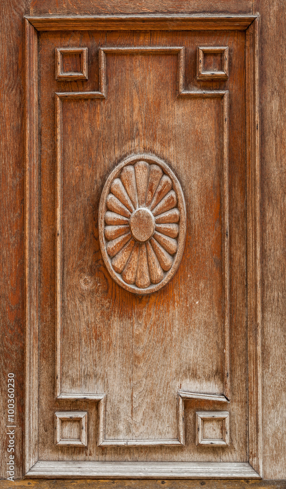 Carved wooden pattern Carved wooden pattern