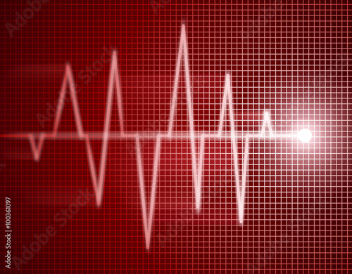 red pulse trace