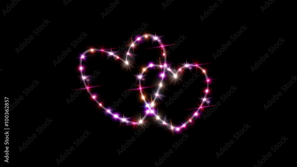 dark background with heart forming from stars dark background with heart forming from stars