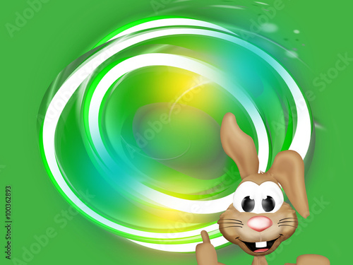 green eco natural easter bunny