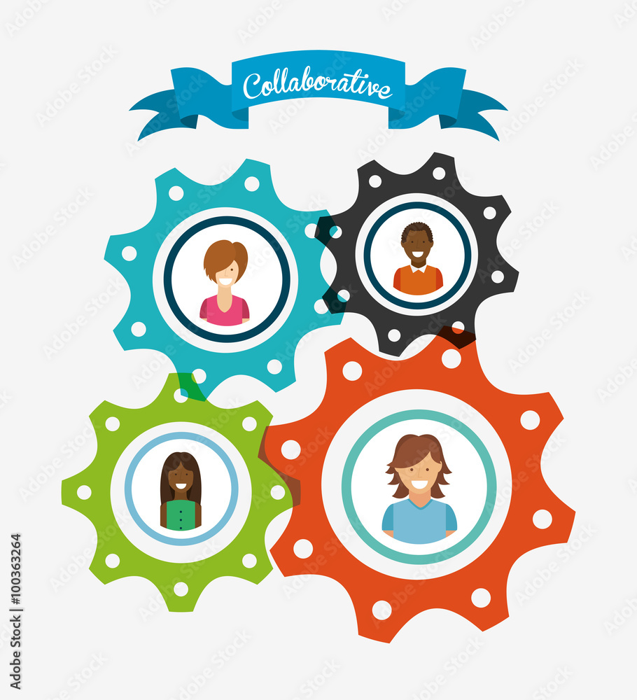 Fototapeta premium collaborative concept design 