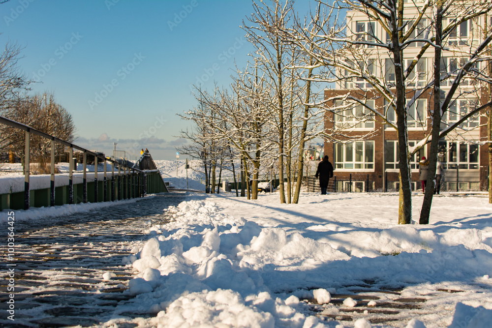 Schnee in der Stadt, Bremerhaven Schnee in der Stadt, Bremerhaven