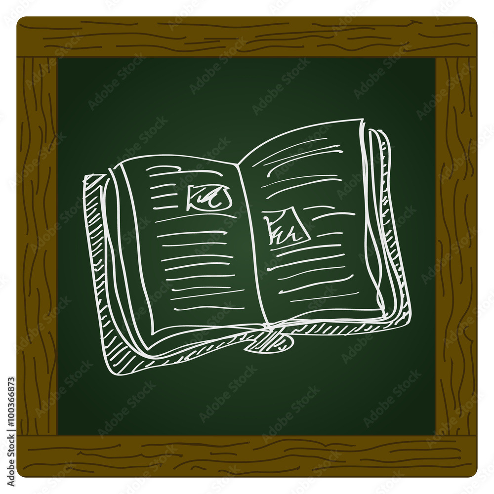 Simple doodle of a book Simple doodle of a book