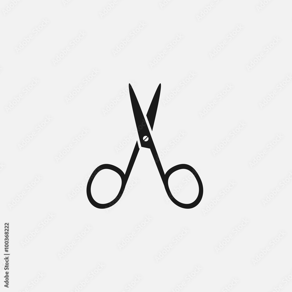 manicure scissors for nail black icon manicure scissors for nail black icon