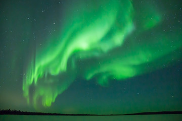 Leinwandbilder Nordlichter Aurora Borealis am Polarnachthimmel  © nbrown0200