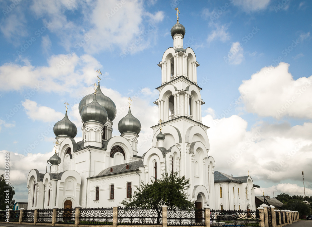 Building of Russian Orthodox Church in Belarus