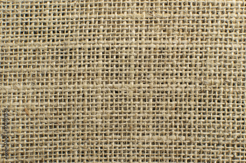 The texture of jute canvas