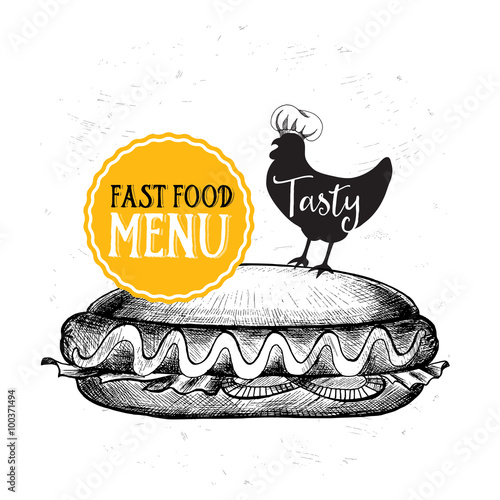 Restaurant cafe menu, template design.