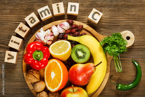 Vitamin C in fruits and vegetables