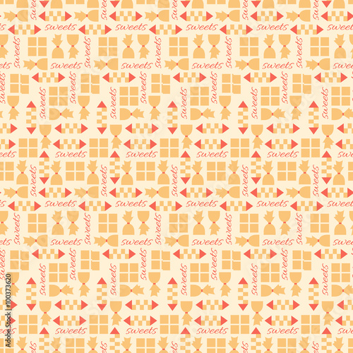 Chocolate bars seamless pattern