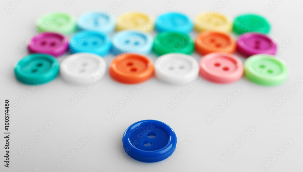 Colorful buttons, isolated on white Colorful buttons, isolated on white