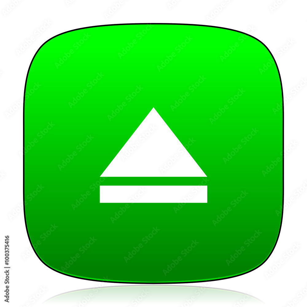 eject green icon for web and mobile app eject green icon for web and mobile app