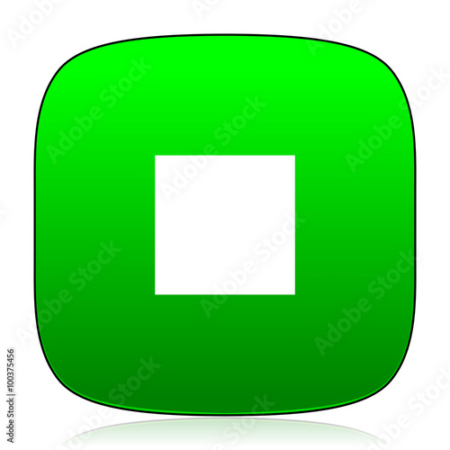 stop green icon for web and mobile app