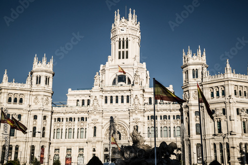Madrid, Spain - 15, JUNE,2014:Plaza de Cibeles, Madrid, Spain