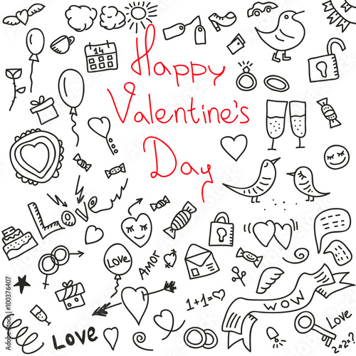 happy valentines day.vector illustration.