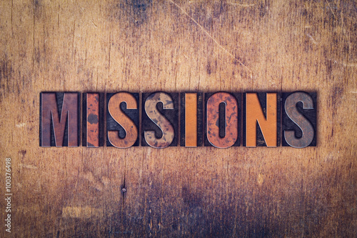 Missions Concept Wooden Letterpress Type