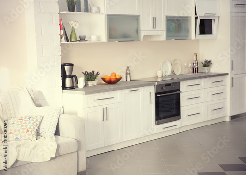 New modern kitchen interior