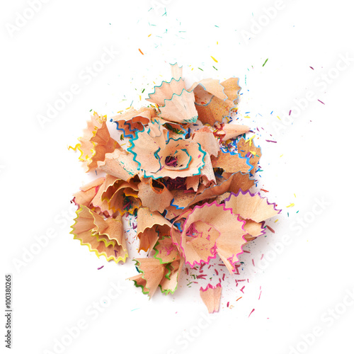 Pile of pencil's shavings i...