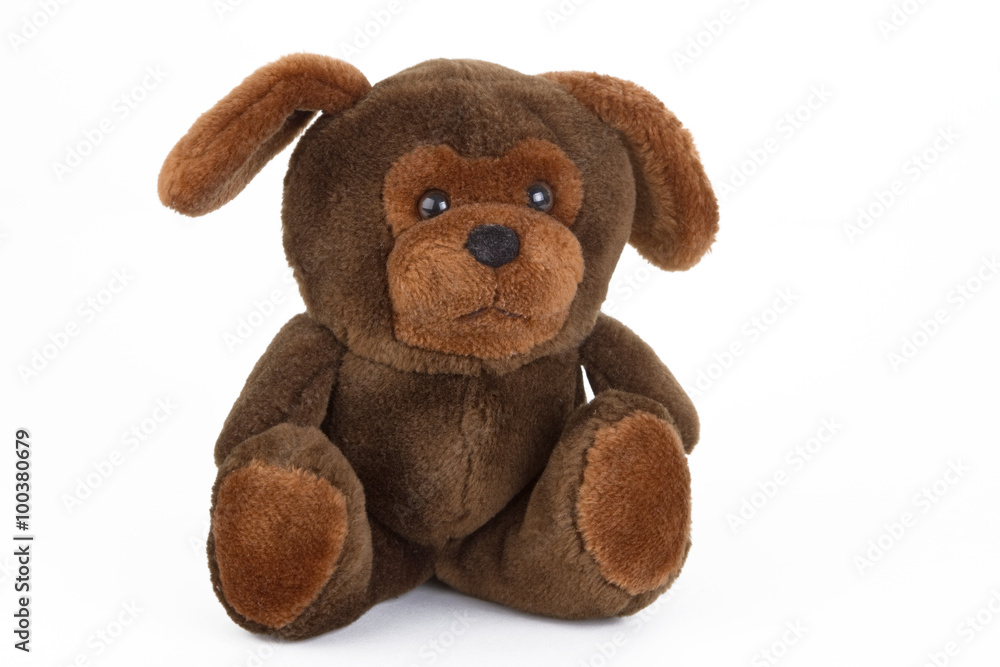 Fototapeta premium Braunes Stofftier