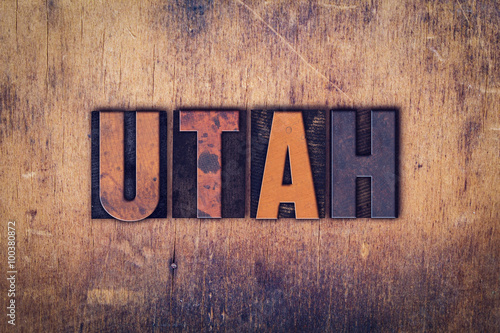 Utah Concept Wooden Letterpress Type