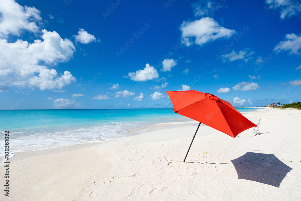 Idyllic beach at Caribbean