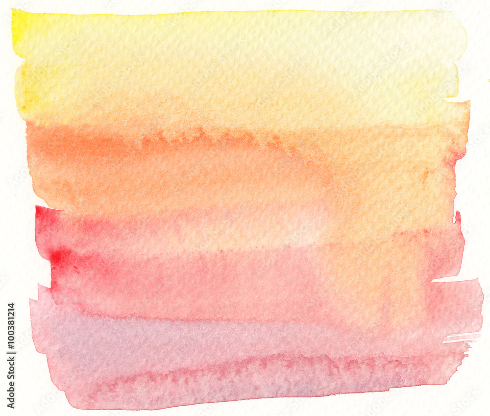 Obraz premium watercolor banner background in yellow red and orange tones