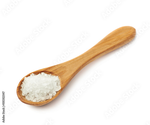 Wooden spoon of the rock salt