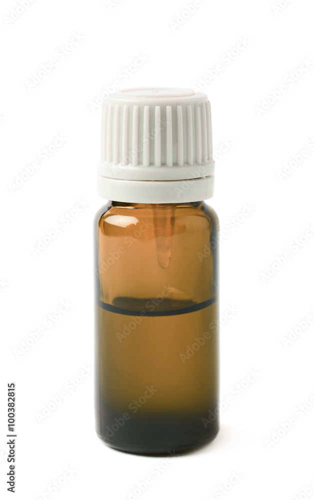 Small vial flask isolated Small vial flask isolated