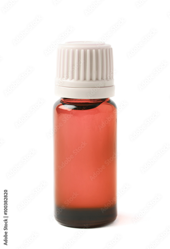 Small vial flask isolated Small vial flask isolated