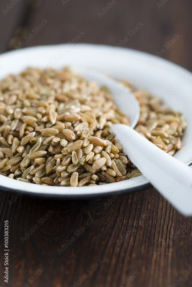 unripe spelt grain unripe spelt grain