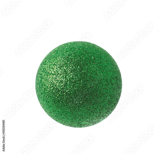 Single Christmas ball isolated