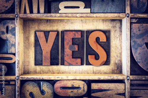 Yes Concept Letterpress Type