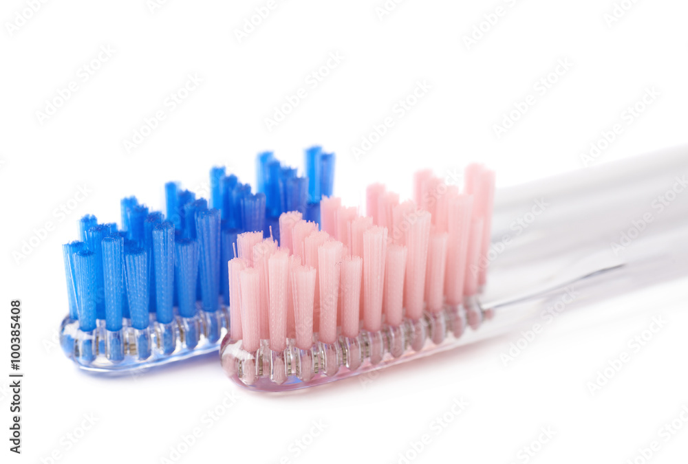 Composition of two toothbrushes Composition of two toothbrushes