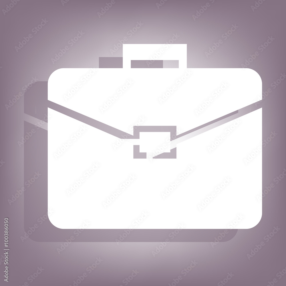 Riefcase icon with shadow Riefcase icon with shadow