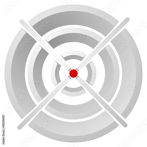 Cross hair, target mark, Circular reticle vector illustration. photo