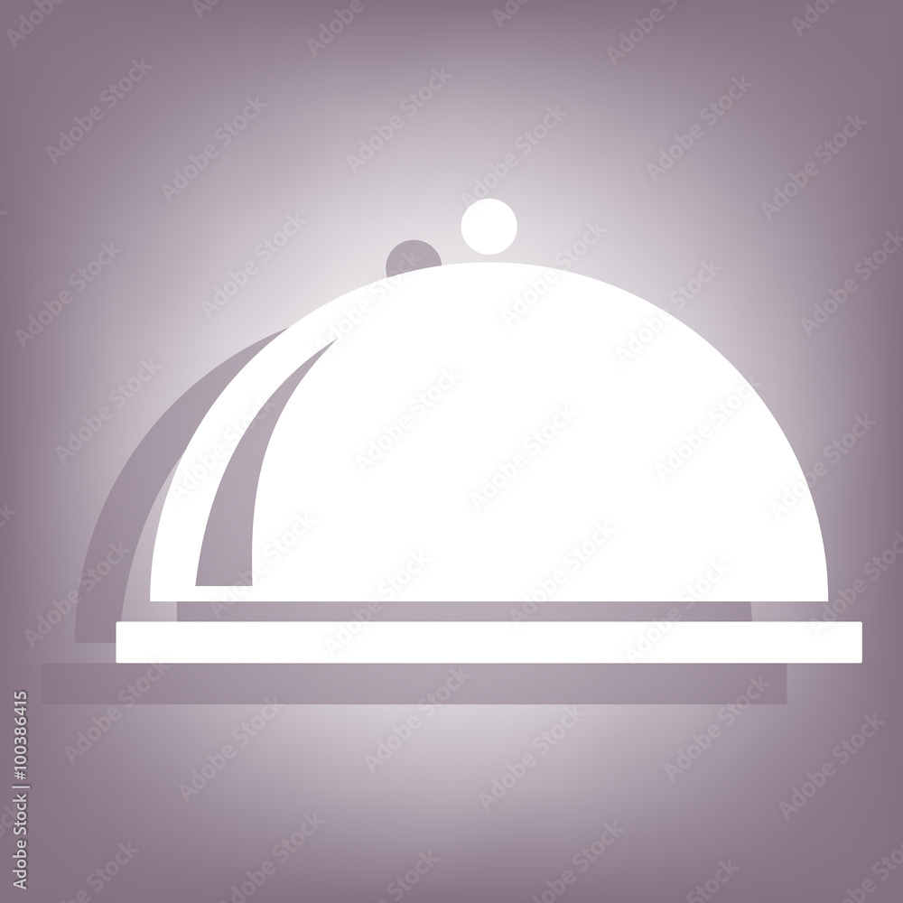 Tray. Single flat icon. Tray. Single flat icon.