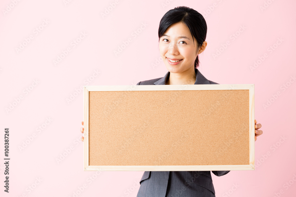 asian businesswoman isolated on pink background asian businesswoman isolated on pink background