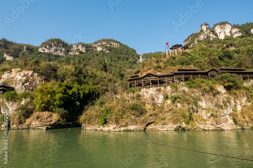 Three Gorges Tribe Scenic Spot along the Yangtze River